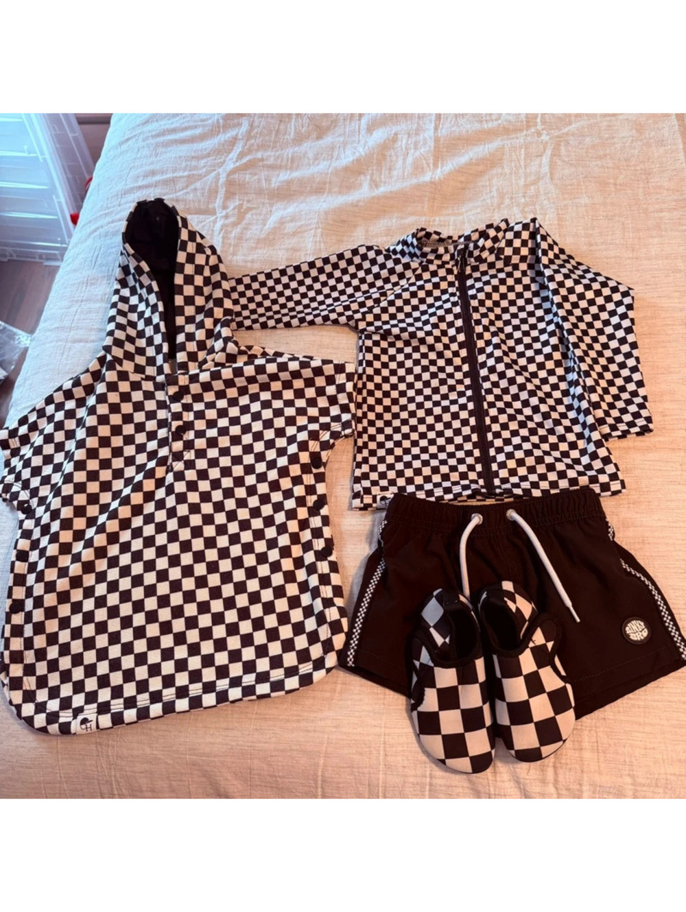 Checkered toddler swim bundle